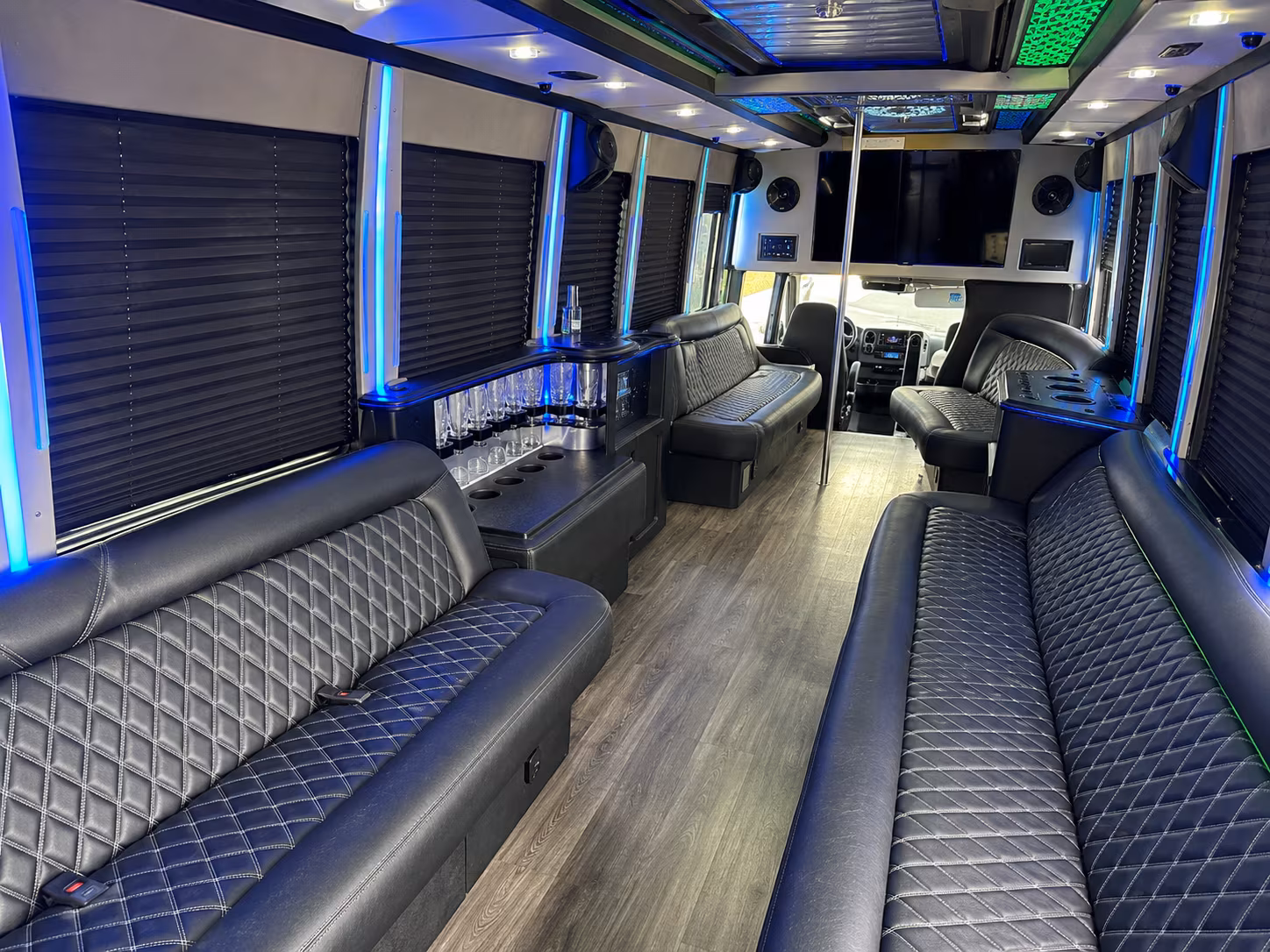 Anaheim anaheim private event party bus rental party bus exterior