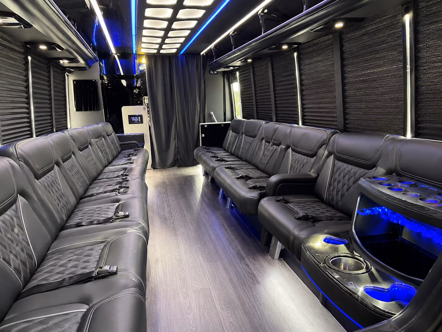 Anaheim anaheim private event party bus rental party bus exterior