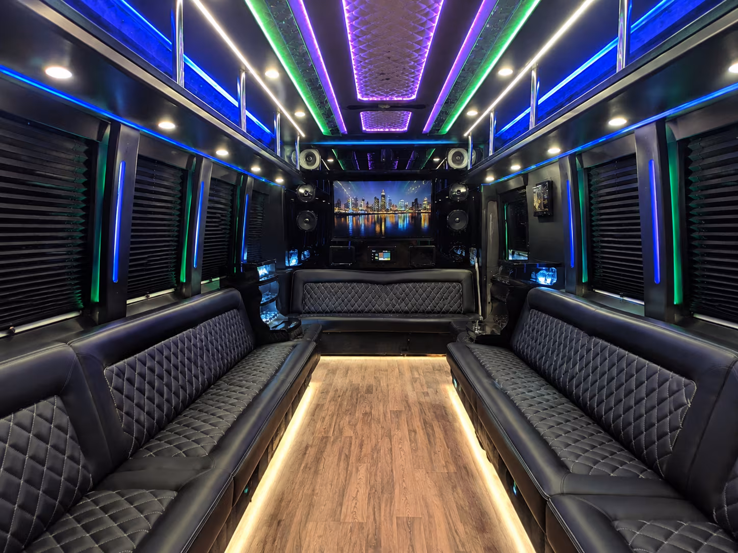 Anaheim anaheim private event party bus rental party bus exterior