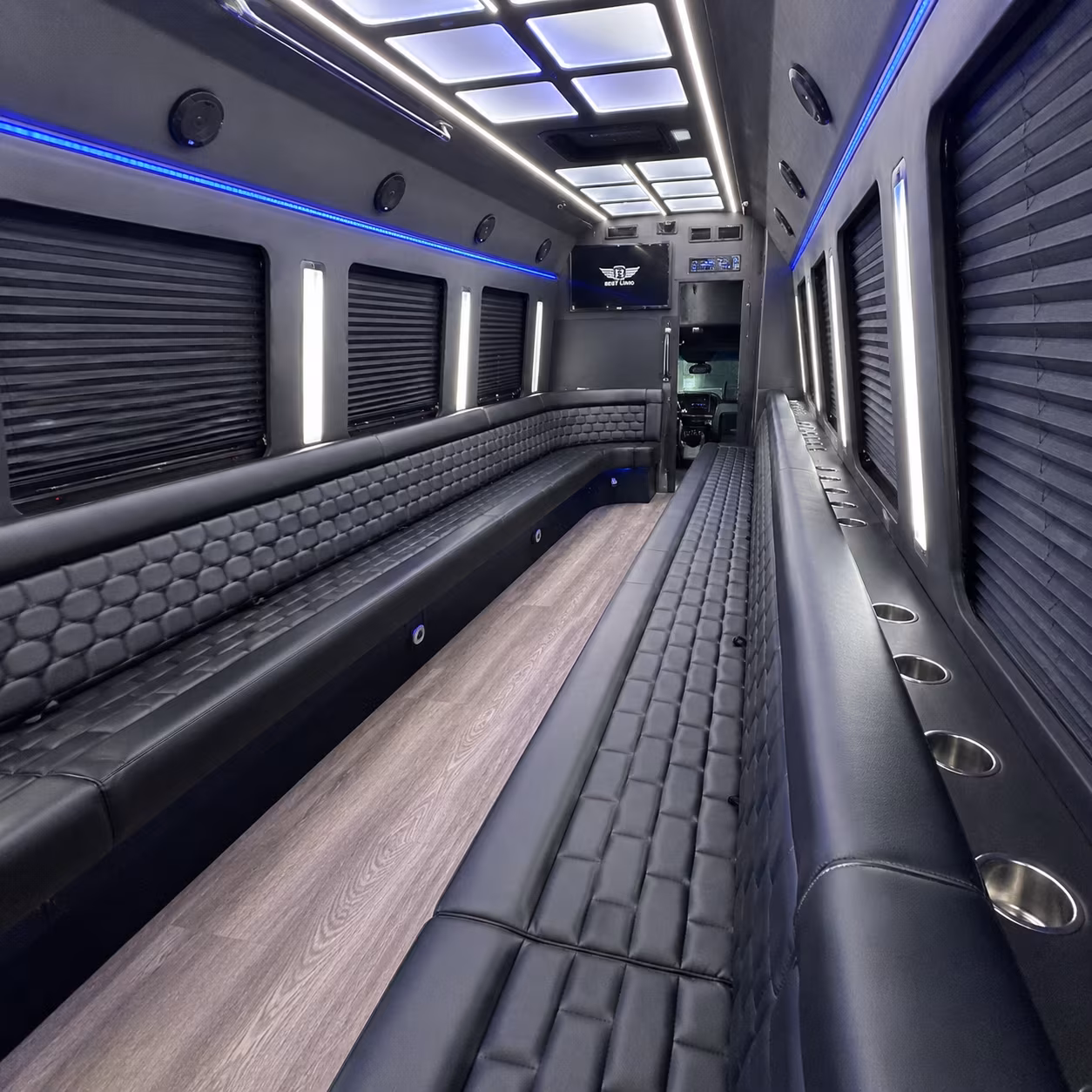 Anaheim anaheim wedding party bus rental party bus exterior
