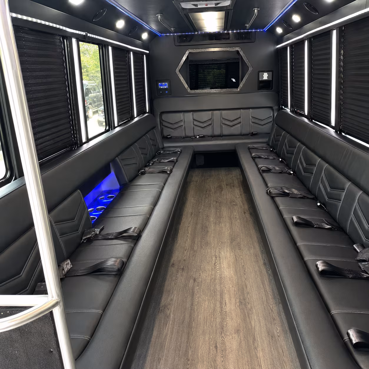 Anaheim anaheim wedding party bus rental party bus exterior