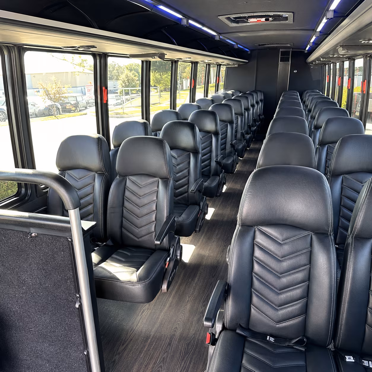 Anaheim Corporate Transportation party bus interior