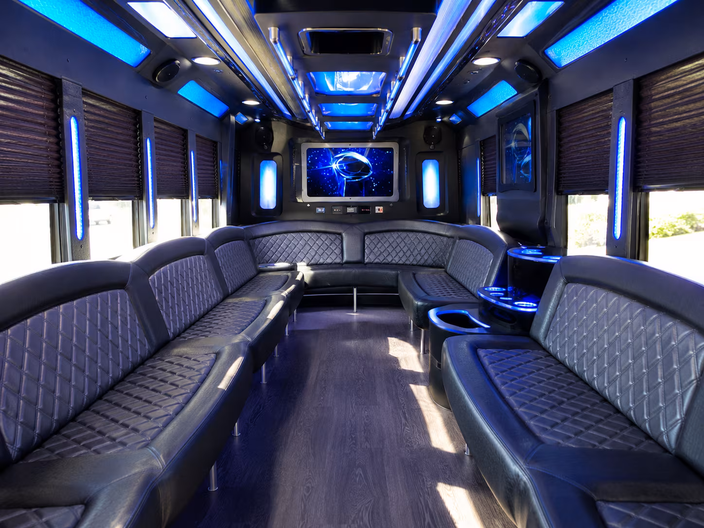 Anaheim Wedding Transportation onboard seating
