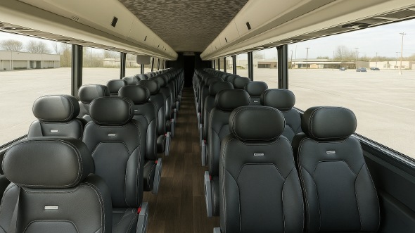 Interior of Charter Bus Company Anaheim's 25 Passenger Minibus in Anaheim
