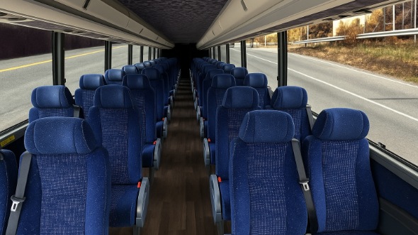 Interior of Charter Bus Company Anaheim's 30 Passenger Minibus in Anaheim