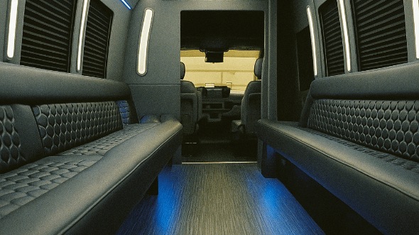 30 passenger party bus interior