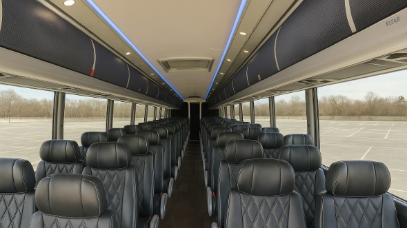 50 Passenger Charter Bus Interior