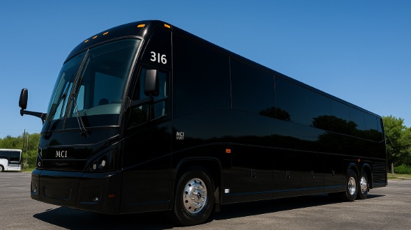 Exterior of Charter Bus Company Anaheim's 54 Passenger Charter Bus in Anaheim